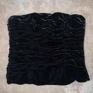 Polo Ralph Lauren Velvet Strapless Corset